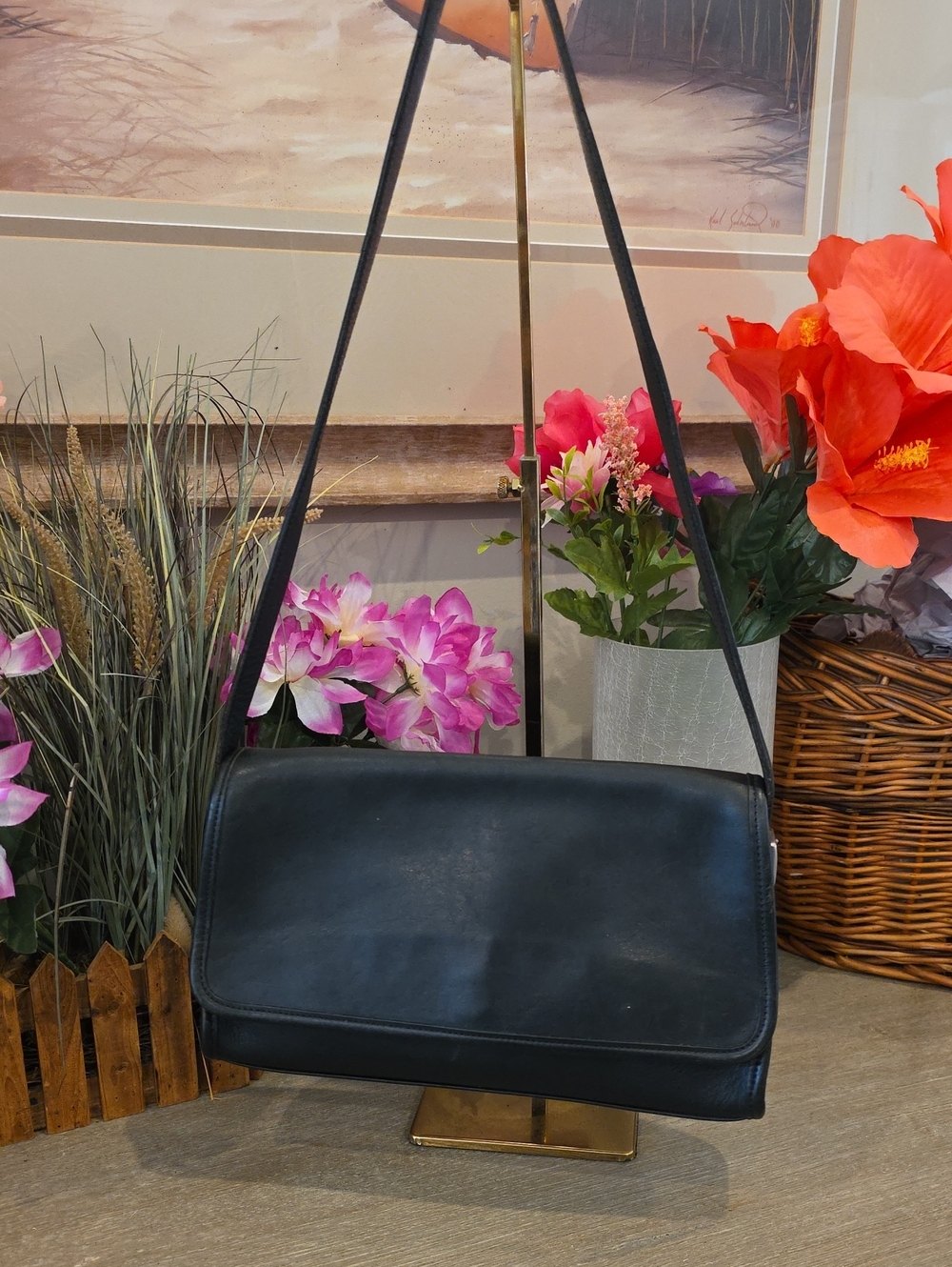 Coach Black Vintage Andrea Shoulder Bag #9072